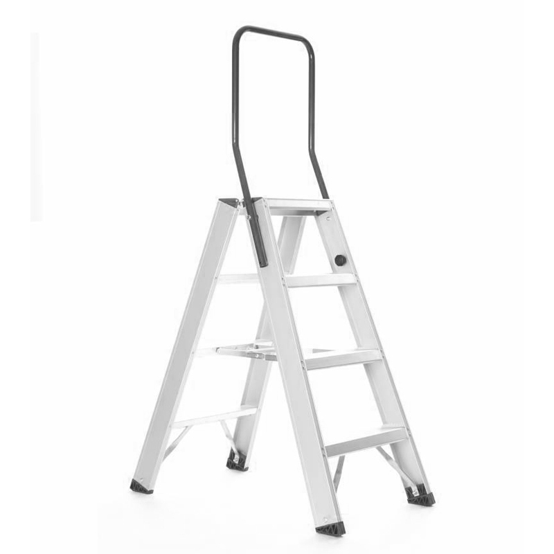 industriële dubbele trap 4 sports  bordeshoogte 100 cm.