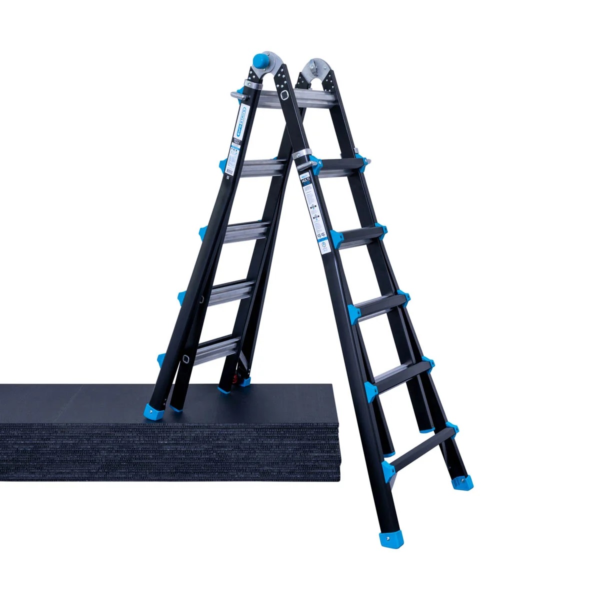 vouwladder 4x5 ongelijke vloer